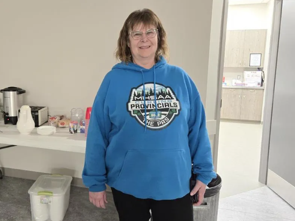 Karen Olafson the main organizer of yesterday's community coming together